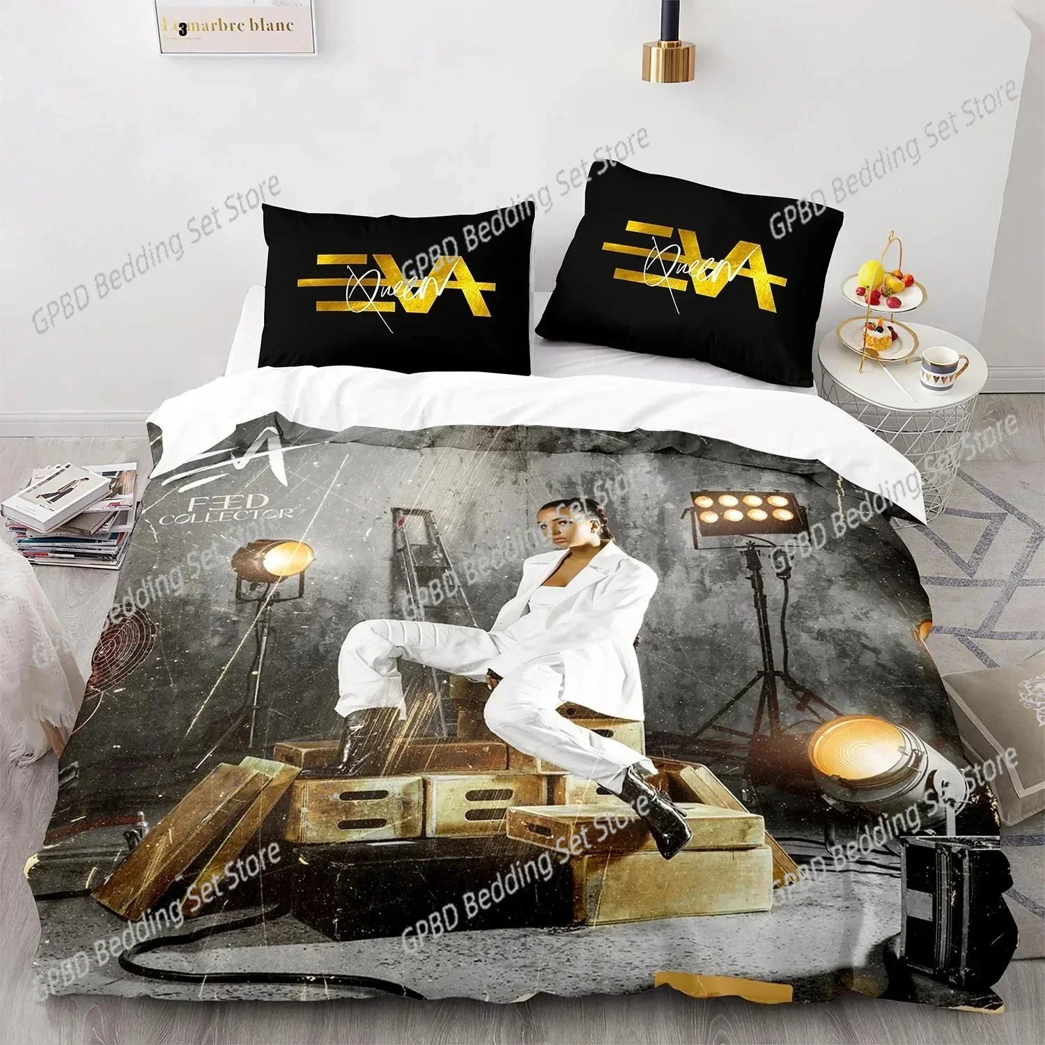 

Eva Queen 3D NEW Duvet Cover Pillowcase Bedding Set Adult Boy Girl Bedroom Decoration Children Single Double Large