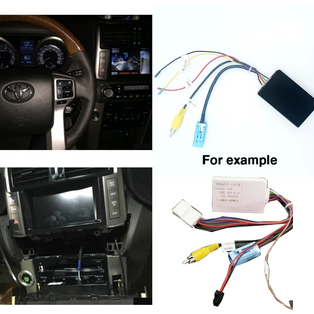 

For Toyota Land Cruiser Prado 150 2009 - 2017 For Toyota Land Cruiser 200 2007 - 2015 Cable Decoding Original 360 Camera CanBus