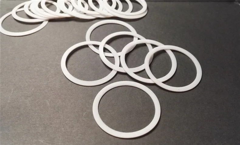 Maßgefertigte PTFE-Abstandshalter, 100 Stück, Innendurchmesser 1 mm - 2,5 mm, chemikalienbeständige Distanzstücke, reibungsarme Unterlegscheiben, antihaftbeschichtete Dichtung für Ventile – Detail 16