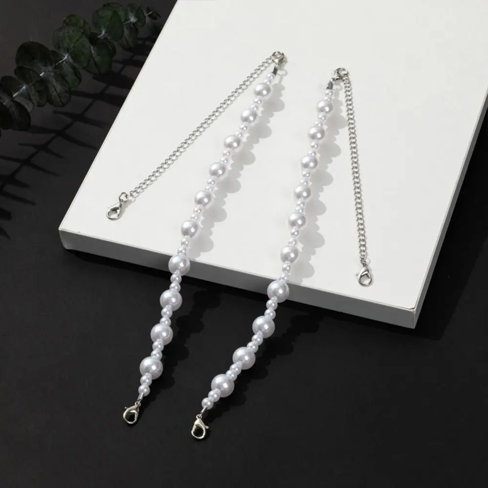 1Pair Unique Pearl Underwear Straps Replacement Removable Bra Straps Adjustable Shoulder Belts for Women Girls