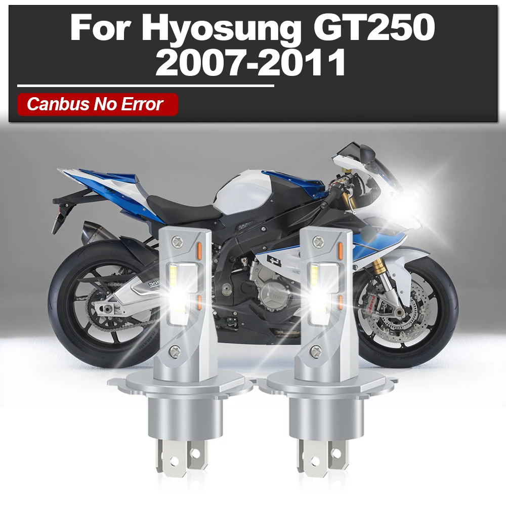 

Canbus Led Headlight Bulb 20000LM High Power Motorcycle Light 12V 6000K White For Hyosung GT250 2007 2008 2009 2010 2011