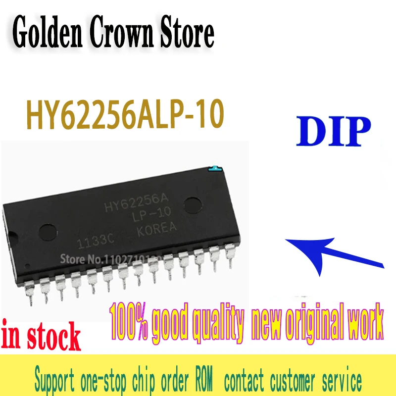 10PCS/lot  HY62256ALP-10 HM62256LP-12 HM62256LP-10 IC DIP28  new original In Stock