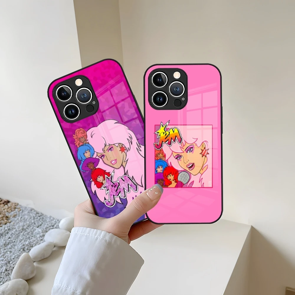 Jem And The Holograms Phone Case Tempered Glass For iPhone 13 15 16 14 12 11 Pro Max Plus Mini XR XS SE2020 Coque