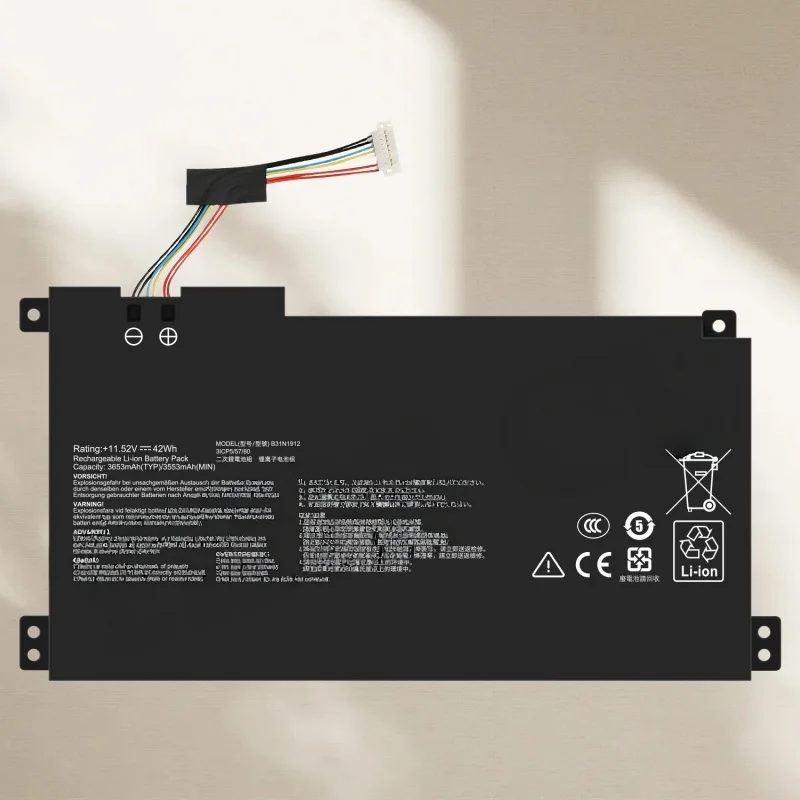 B31N1912 3653mAh Notebook Battery for Asus E410m E410ma E510m E510ma L410ma Long-term Environmental Protection Lithium Battery