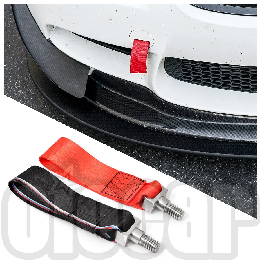 

oioMotors Racing Front Rear Colorful Tow Straps for BMW 3Series E9x E90 E92 E93 M3 1Series E87 E88 E82 E83 1M E46 E36