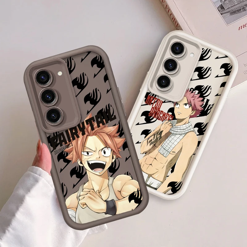 F-Fairy T-Tail N-Natsu D-Dragneel For Samsung Note 20 S24 S23 S22 S21 S20 Ultra Plus FE A25 A23 A22 A15 A31 5G Eye Ladder Funda