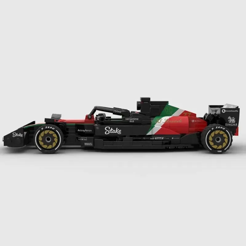 Nieuwe Testarossa MOC-158875 C43 Team Stakesuper Raceauto Model Buiding Kit Makers Blok Stenen Kinderspeelgoed Verjaardagscadeaus