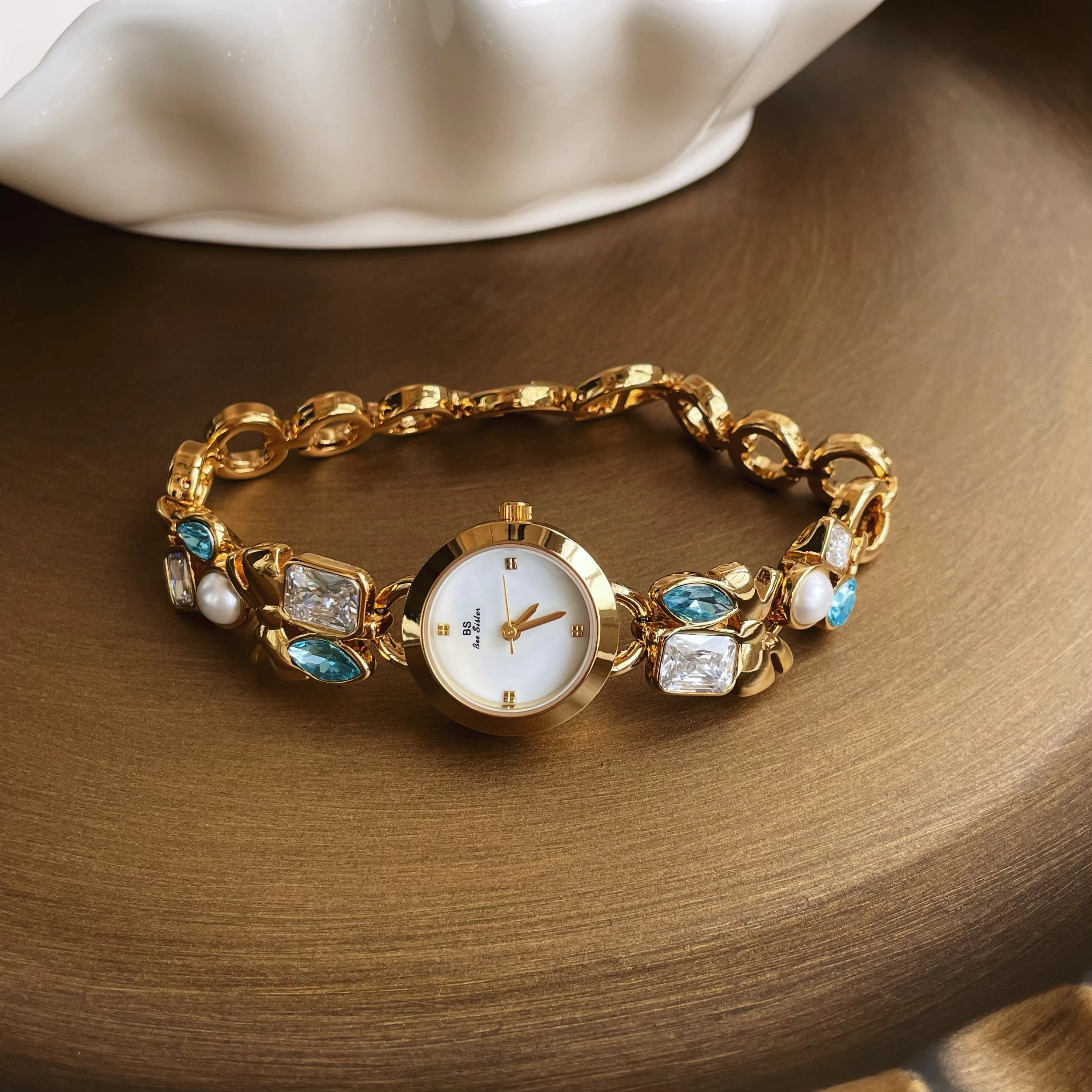 Blue Bracelet Watch for Women Minimalist Fashion High-Quality Quartz Timepiece Ladies' 2025 New Luxury Trendy Wristwatch