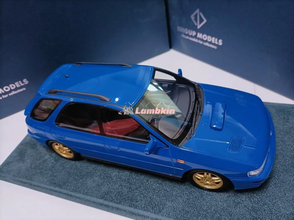 Engup 1/18 For Subaru WRX GF8 1994 Blue Impreza Wagon Wagon Model