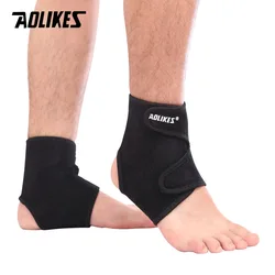 AOLIKES 1 Pair Compression Ankle Support Breathable Ankle Brace Wrap Stabilizer for Running Basketball Volleyball Sports