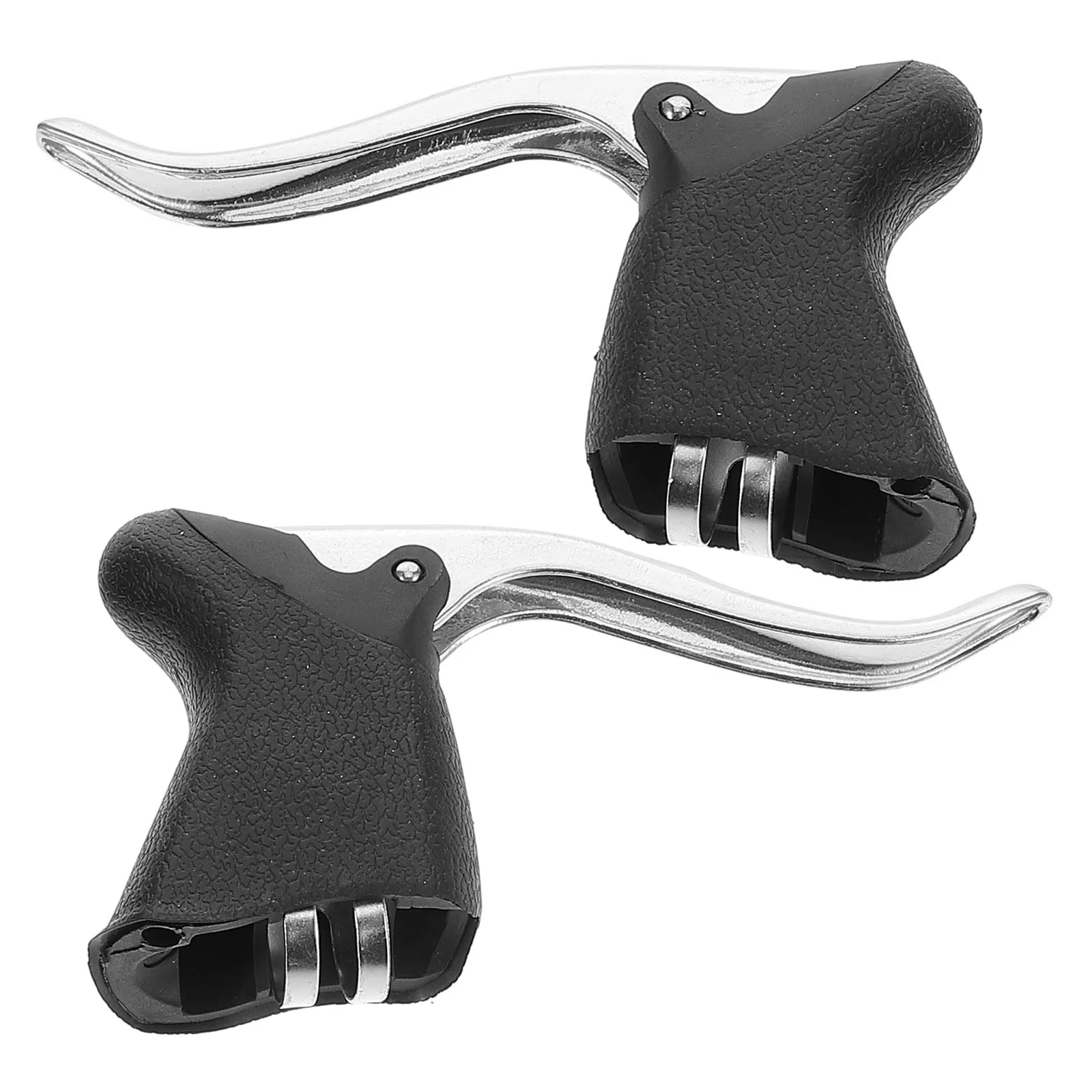 

2Pcs Road Bike Brake Levers Compatible with Drop Handlebars Front Rear Aluminum Alloy Lightweight Strong for Bicycle Braking