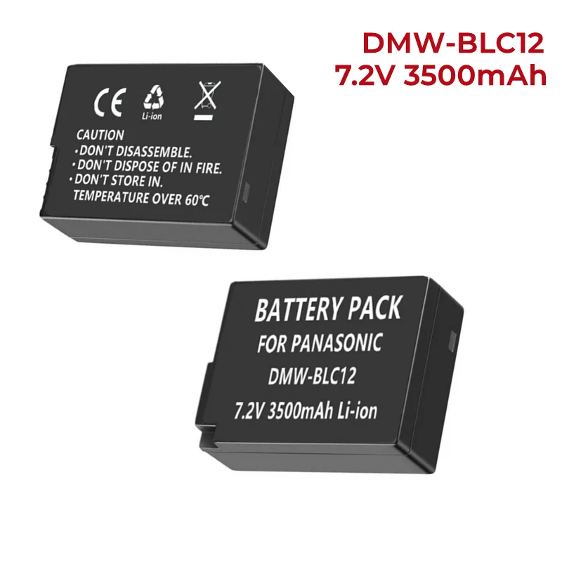 

1-5pacote3,5ahkompatibelmitpanasonicDMW-BLC12,DMW-BLC12E,DMW-BLC12PP und panasonic lumix DMC-G85,DMC-FZ200,DMC-FZ1000Battery