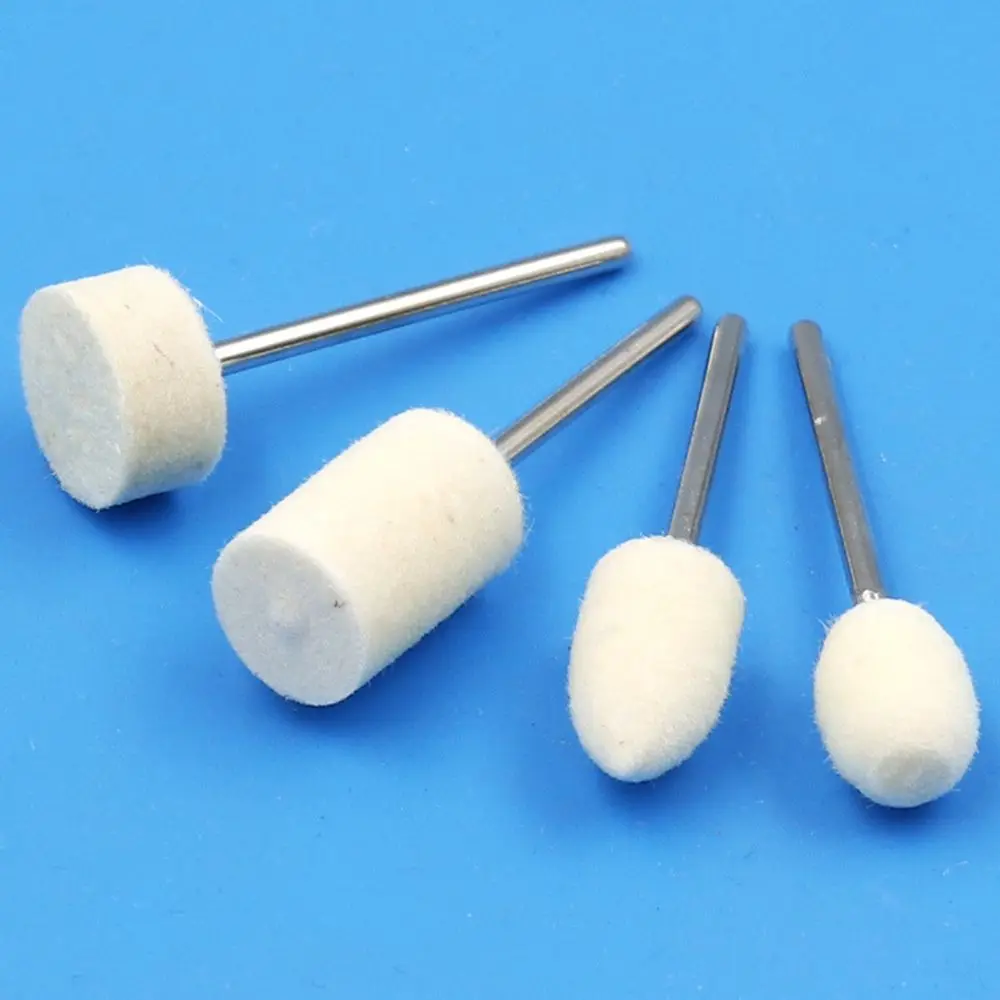 

12Pcs For Ladies Electric Abrasive Tools 2.35mm Shank Grinding Head Manicure Polishing Wool Grinding Head Wool Wheel