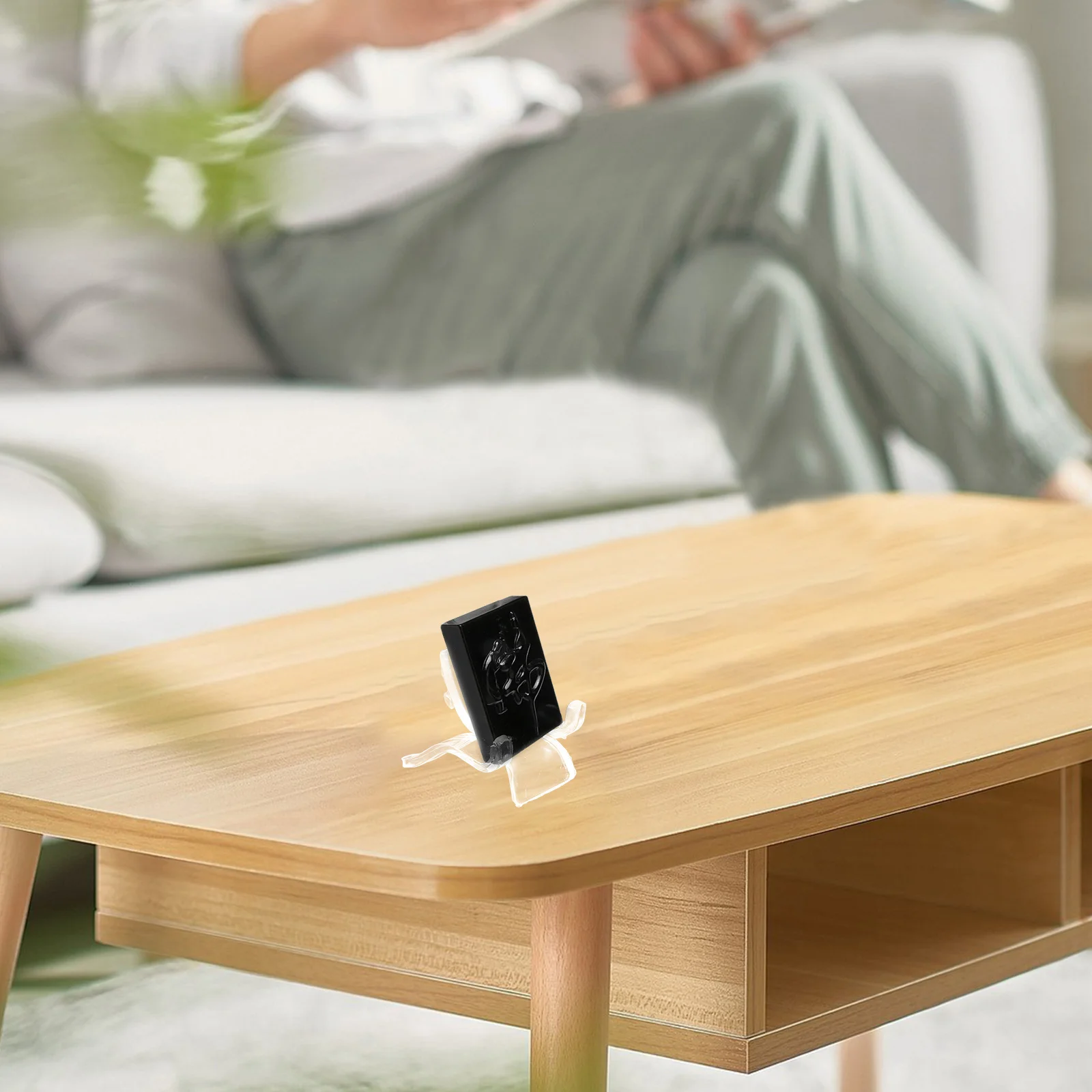 

20Pcs Clear Acrylic Display Stands for Minerals Gemstones Rock Holders Mini Easel Display Rack for Collectibles