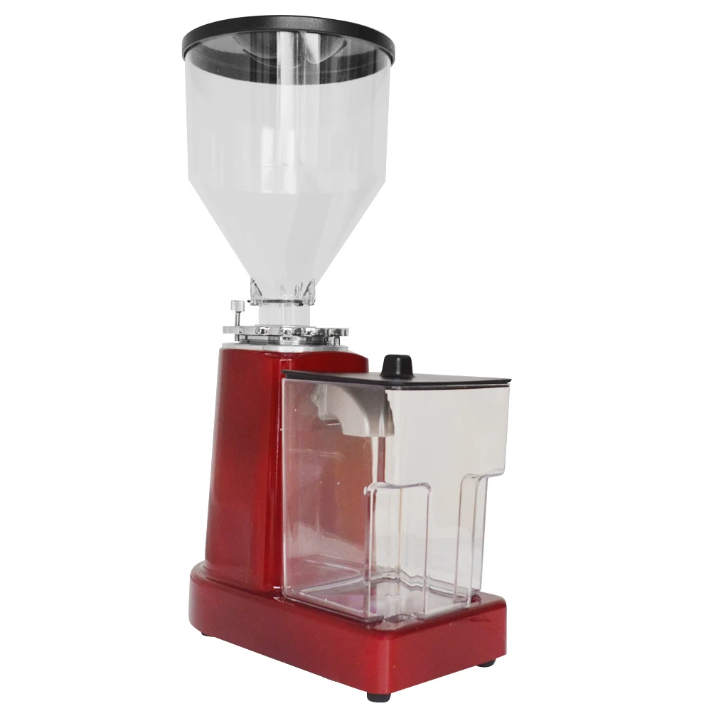 Electric Coffee Grinderr Coffee Milling Machine Flat Burr Grinder Espresso Maker Miller Black/Red
