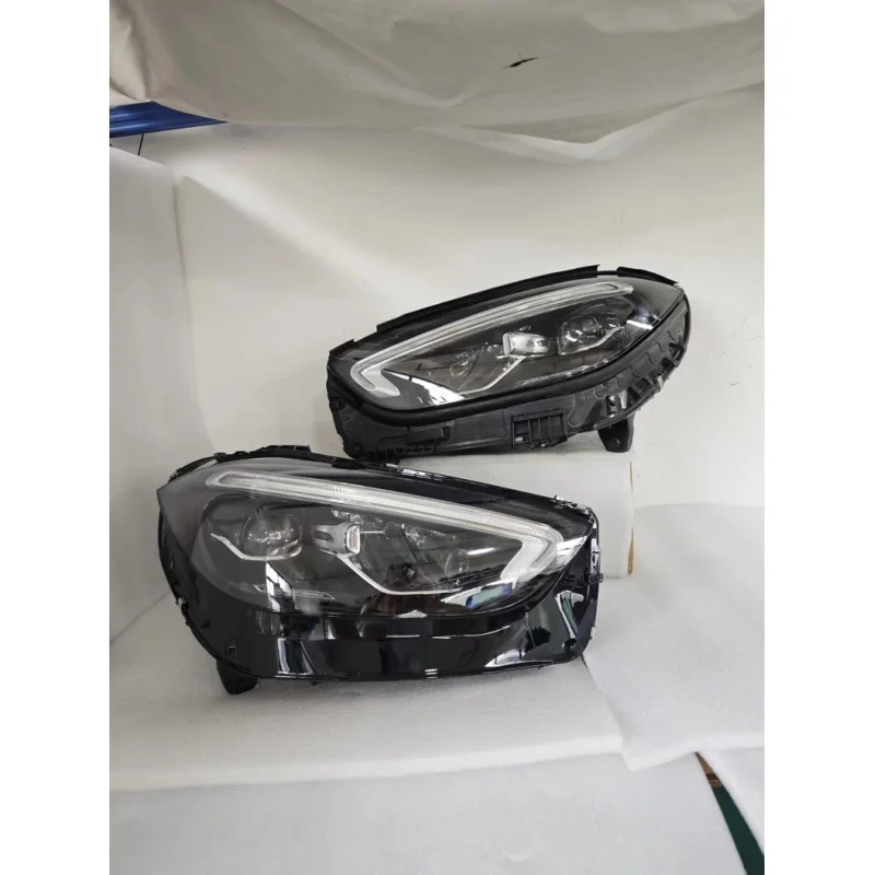 LED Headlight Assembly for Mercedes-Benz C-Class W206 2022-2025 | Low Profile Design | Complete Pair Left Right | Adaptive Beam,