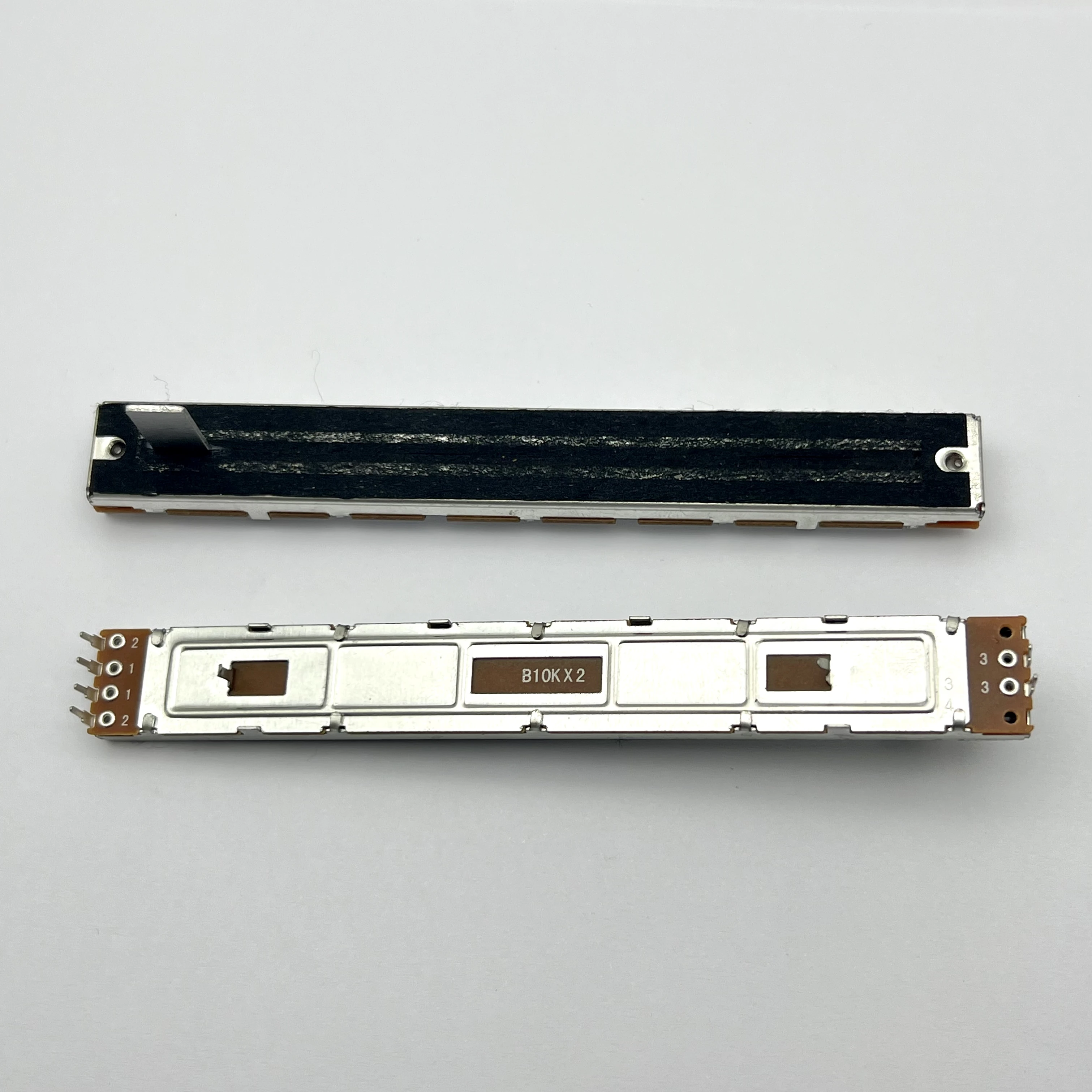 1 pcs. high-quality 128mm sliding resistor mixer special dual-channel B10KX2 shaft length 15MM