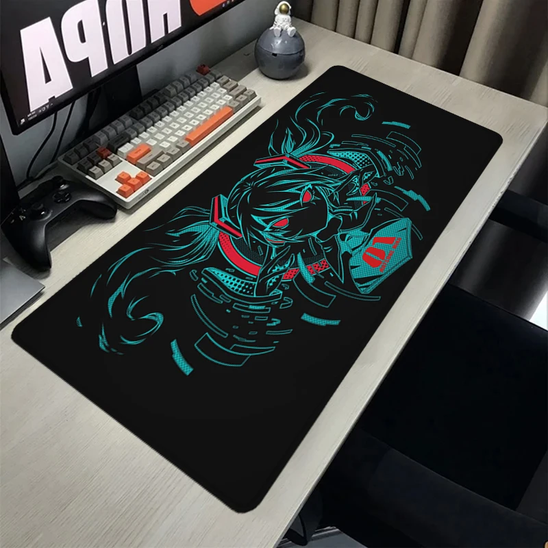 Mouse Pad Esports Girl Office Computer Desk Mat Mouse Mats Gamer Keyboard Mat Stitched Edge Mousepad Cabinet Pc Gaming Accessoy