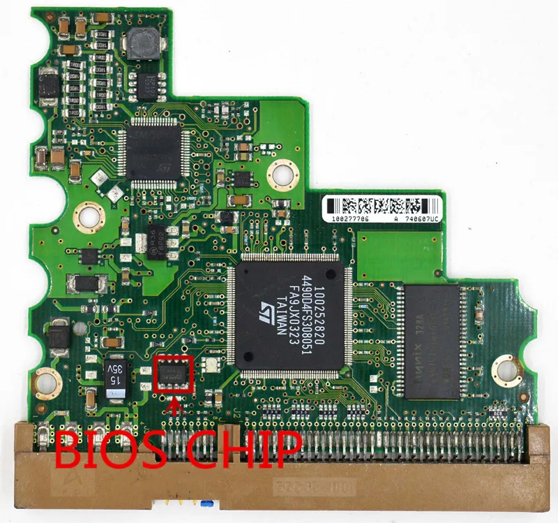 100277705 REV A Seagate HDD PCB Main control chip : 100252820 / 100277704