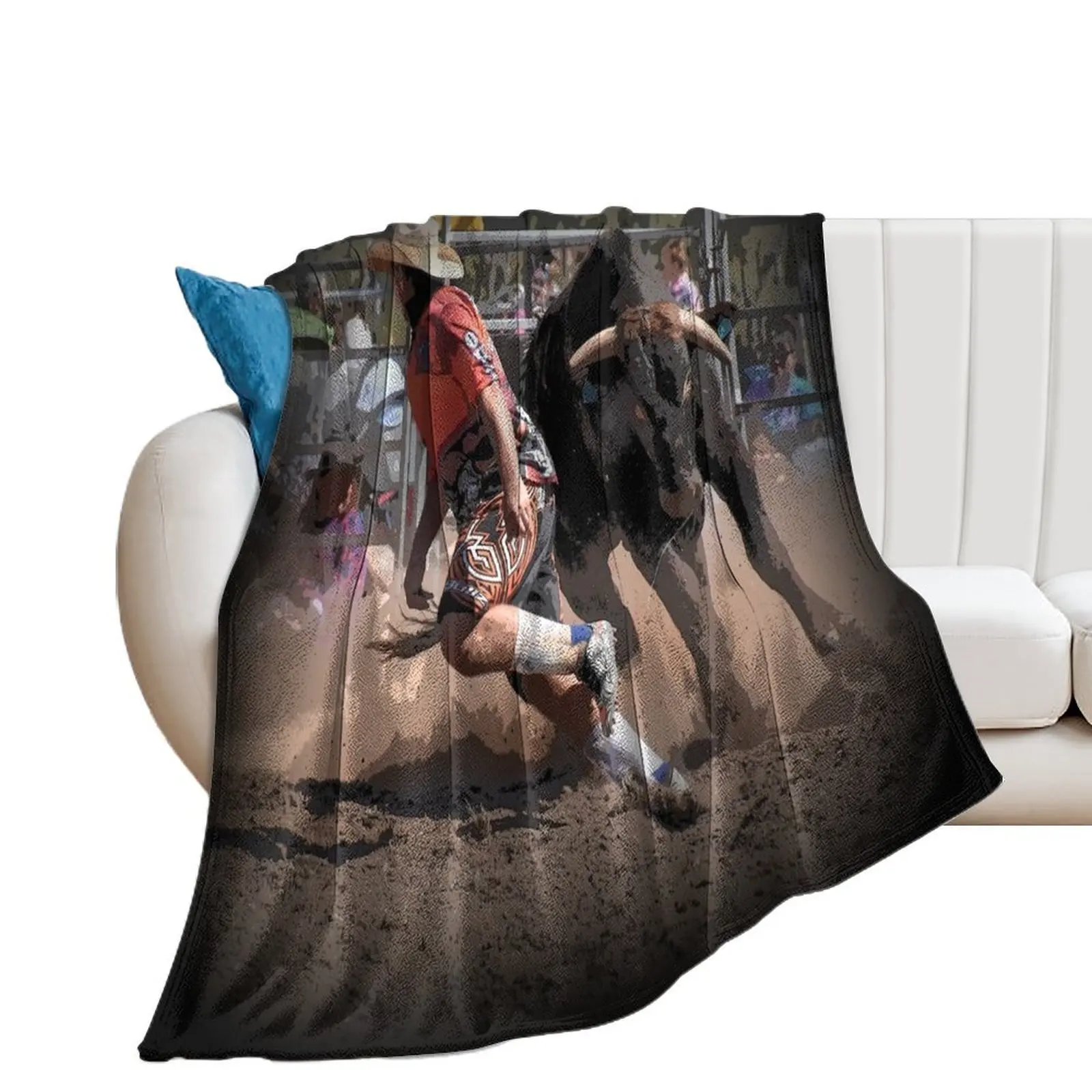 RODEO CLOWNS, RODEO BULL FIGHTERS, RODEO Throw Blanket Blankets Sofas Of Decoration Sleeping Bag funny gift anime Blankets