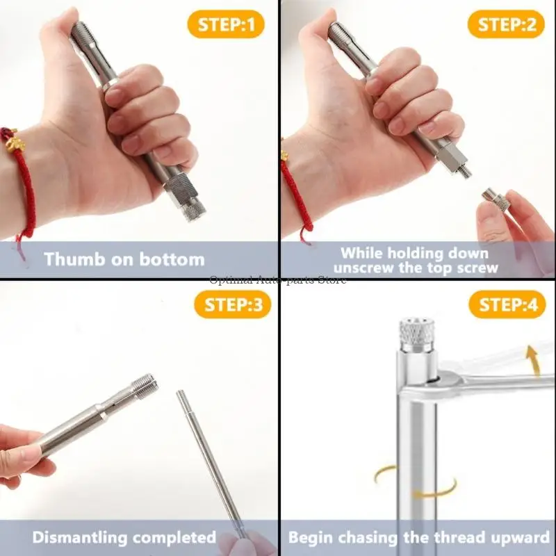 Industrial Automotive Grade Engine 14mm Sparks Plug Thread Repair Chaser Tool With Debris Trapping Grease Technology