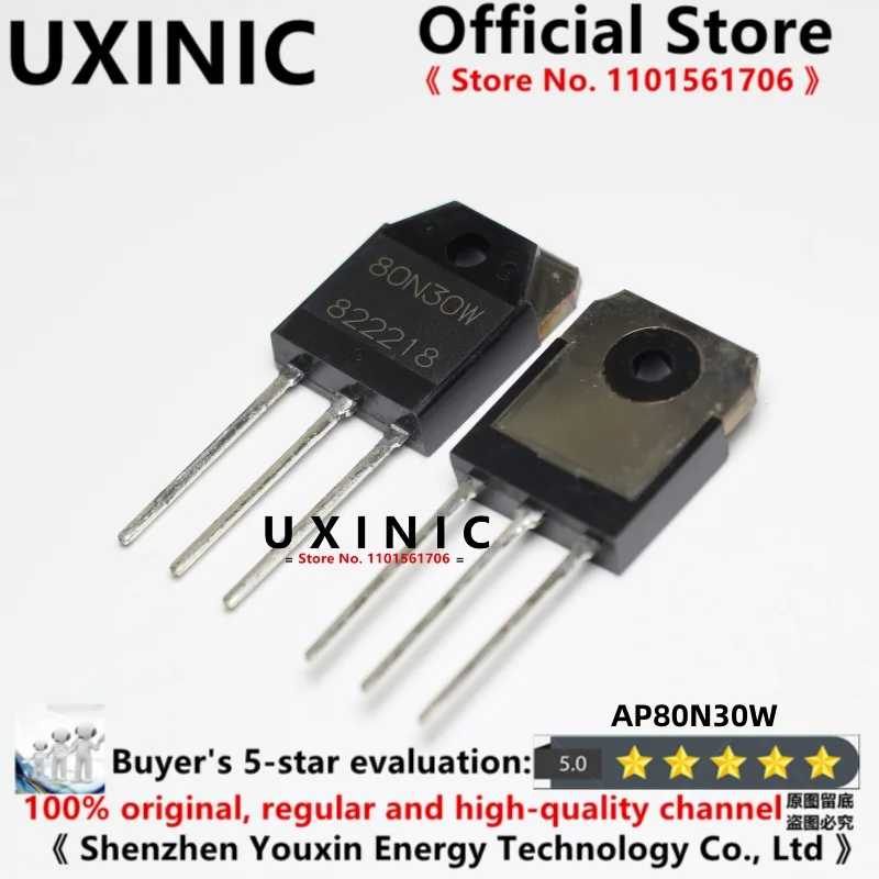 UXINIC  100% New Imported Original 80N30W AP80N30W TO-247 FET N Channel MOS 88A 300V