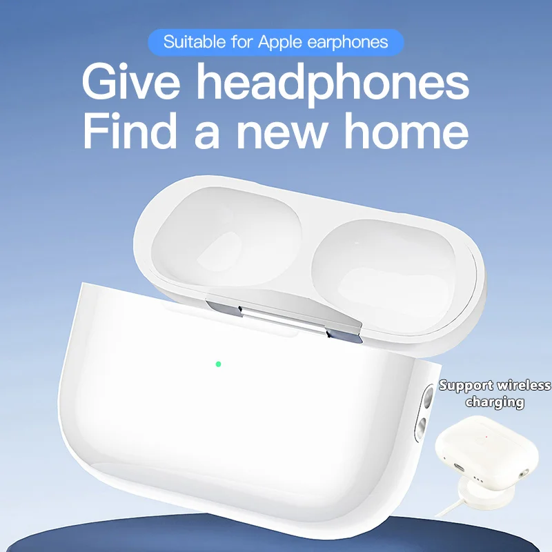 

Беспроводная Быстрая зарядка для Airpods Pro 1 2 3 Bluetooth наушники зарядное устройство Поддержка беспроводной для AirPods1 и 2 без наушников