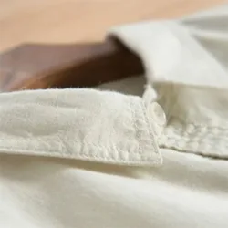 Cotton Linen Hot Sale Men's Long-Sleeved Shirts Summer Solid Color Slim fit Casual Beach Style New Design Logo 601