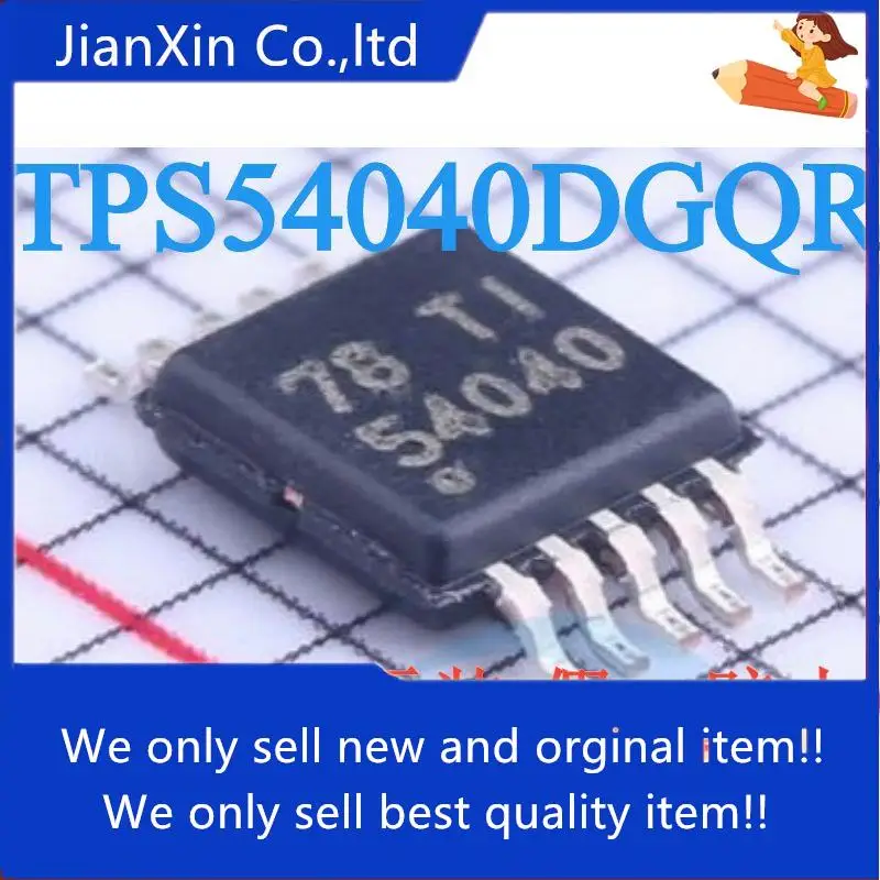 

10pcs 100% orginal new TPS54040DGQR Silkscreen 54040 Regulator/Switching Regulator MSOP10