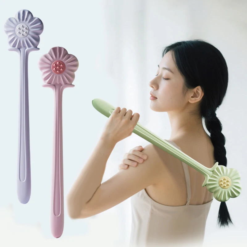 

Handheld Percussion Back Hammer Massager Flower Shape Meridian Beat Waist Relaxation Silicone Massager For Full Body Pain Relief