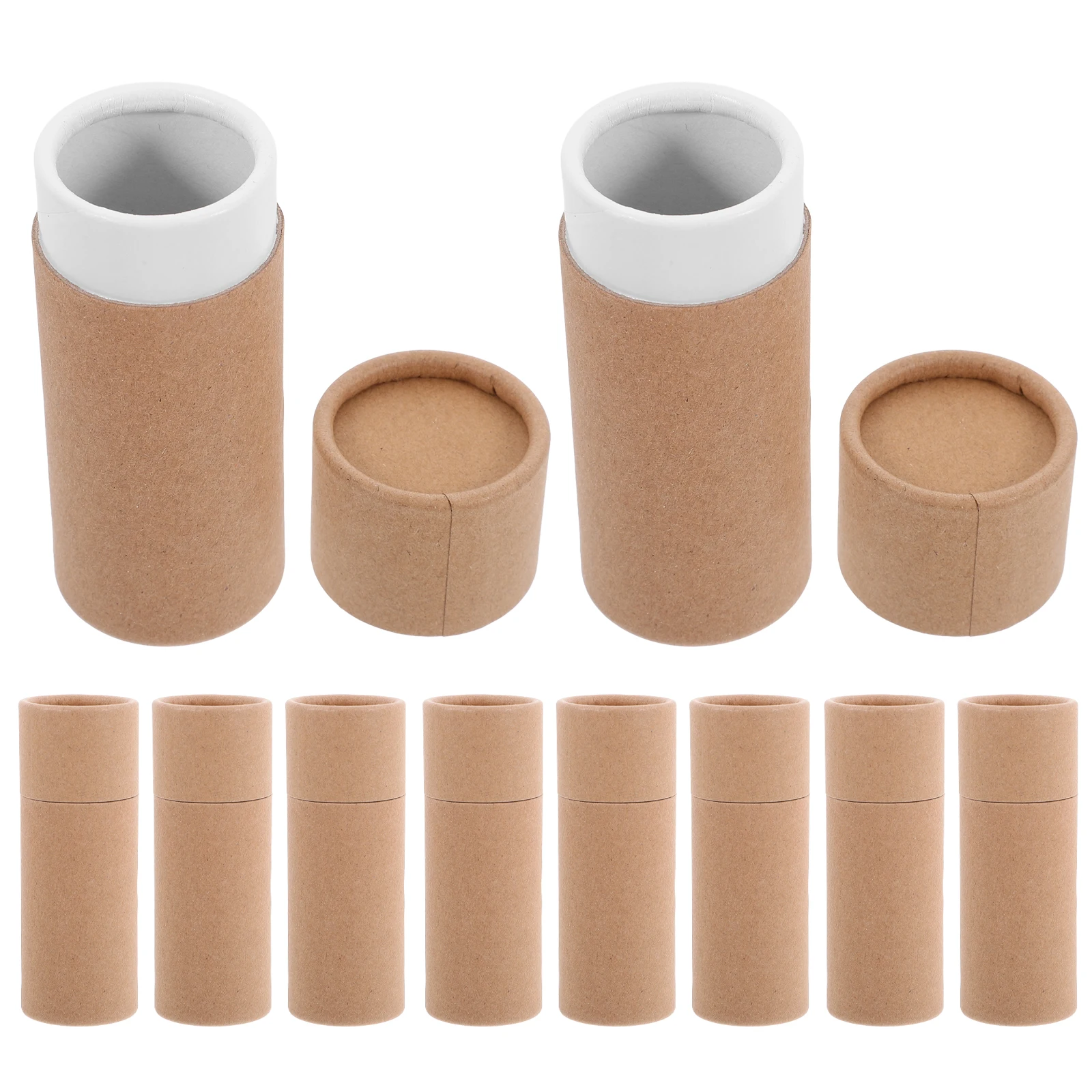 

10pcs Paper Gift Box Round Tube Packaging Tea Coffee Candy Large Capacity Lightweight Travel Craft Paper Tubes Business