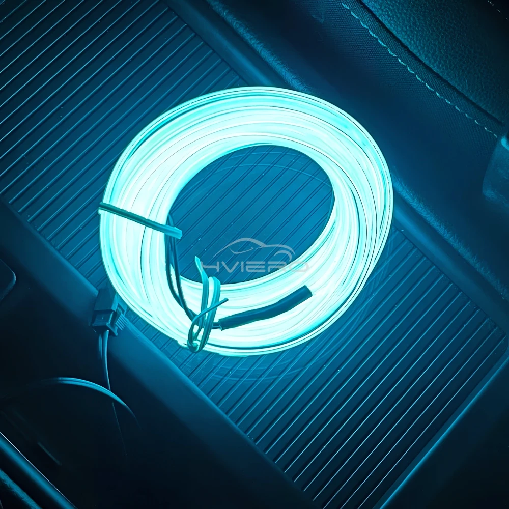 1M/2M/3M/5M Colour Car Interior Lighting LED Strip Auto Decoration Wire Rope Tube Line Flexible Neon Lights USB Drive Atmosphere