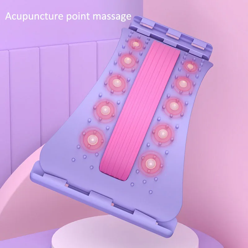 مدلك الظهر نقالة متعددة المستويات قابل للتعديل الخصر الرقبة اللياقة البدنية قطني العمود الفقري العنقي العمود الفقري العنقي دعم مدلك