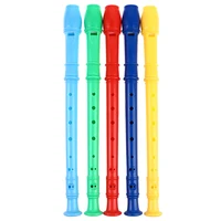8 Holes Plastic Recorder Long Flute Woodwind Instrument Colorful Instrumens Long Flute 1pcs random color Freeshipping 5