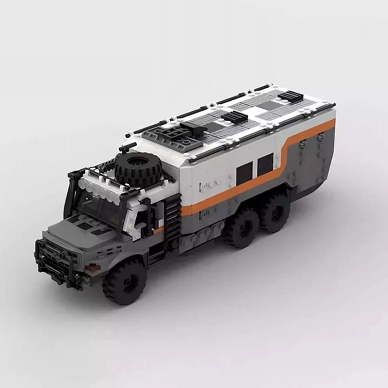 Bricklink Technical Truck Mercedesed Benzed Zetros Unimogs Arocs Expedition Camper City Transporter Building Blocks Toys Gift