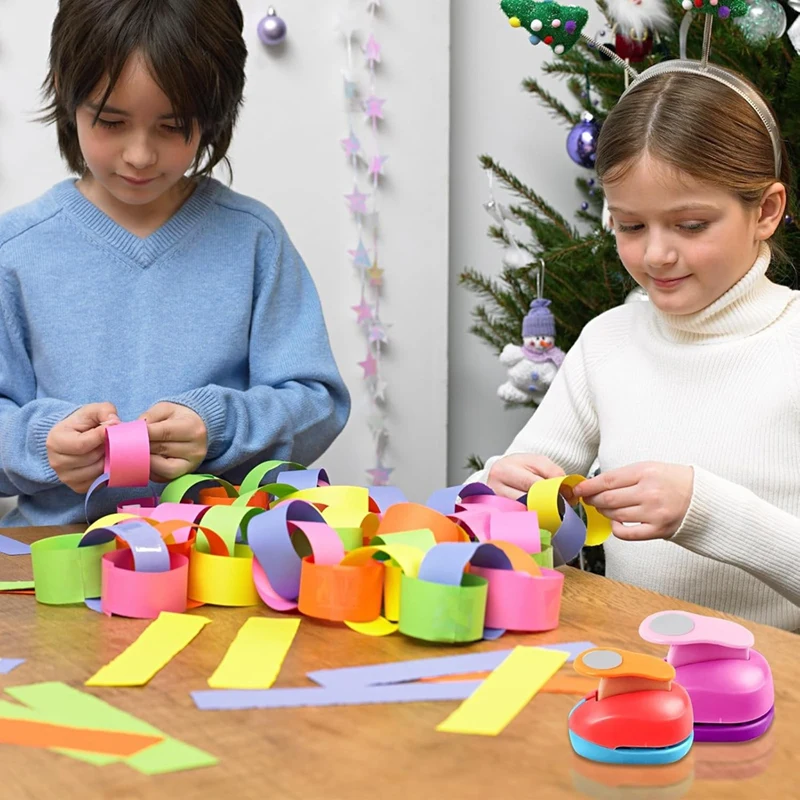 Paper Crafts Circle Punches - 6 Sizes Of Circle Cutters, Including 3-Inch Circle Punches, In Random Colors,For Crafts