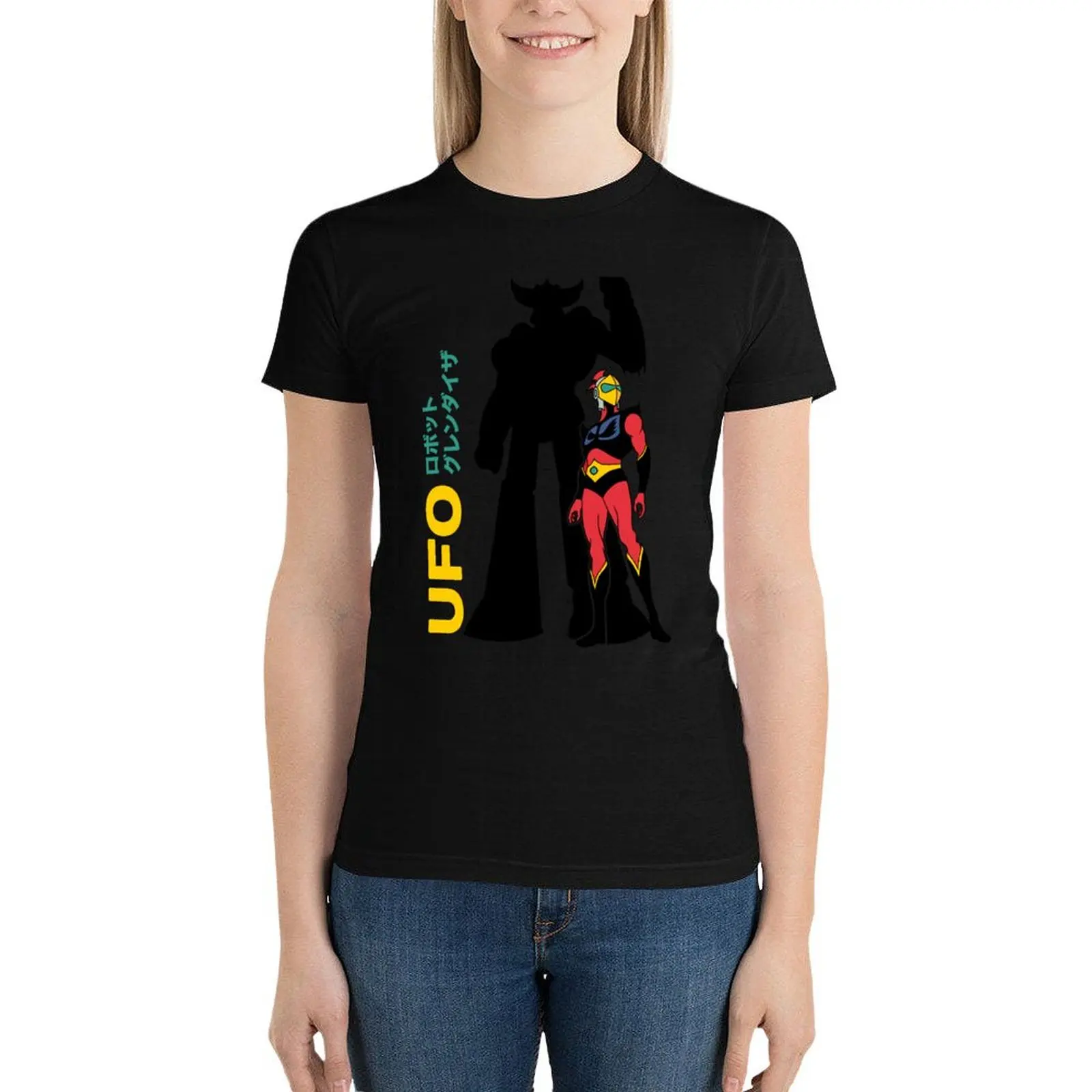 

grendizer ufo robot - goldorack T-Shirt Aesthetic clothing plus size tops aesthetic clothes t-shirt dress for Women long