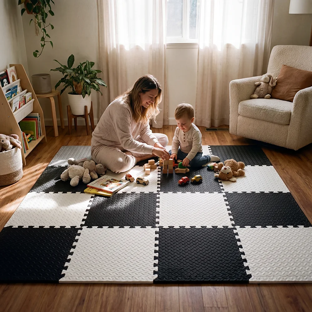 8Pcs/16Pcs 30x30x1cm Baby Puzzle Floor Mat Anti-slip Kids Carpet Bebe Mattress EVA Foam Water Proof Baby Play Mat for Children view 2