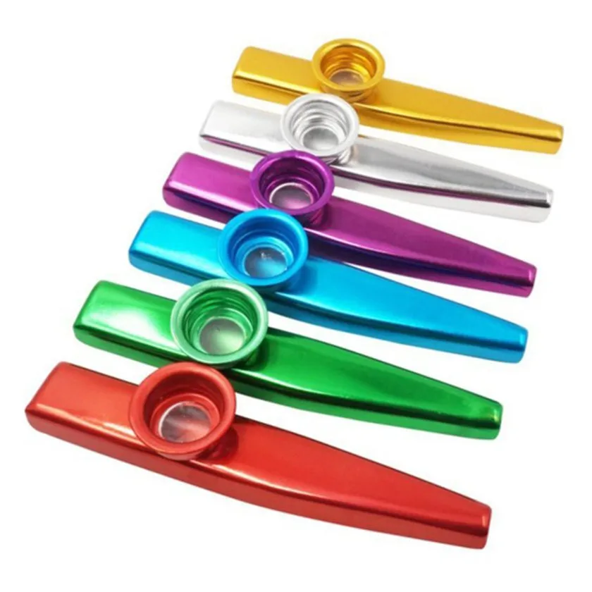 Metal Kazoo Harmonica Mouth Flute Kids Party Gift Musical Instrument Professional Performce Diaphragm Guitar Ukulele Lovers