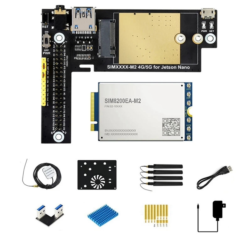 

SIM8200EA M2 5G Module For Jetson Nano 5G/4G/3G Expansion Board For Regions With 5G Sub-6G Signal Coverage