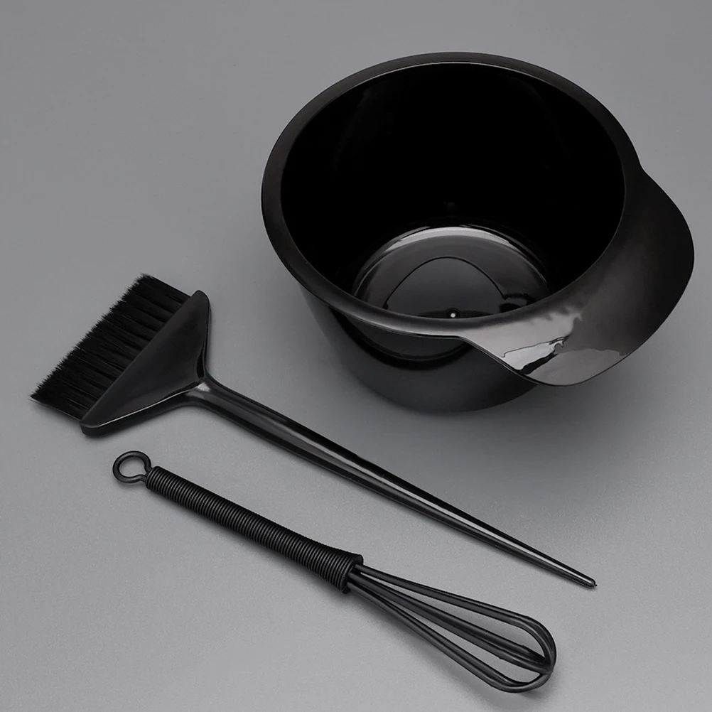 مجموعة واحدة من أدوات صبغ الشعر ذات جودة احترافية وسهلة الاستخدام وعاء فرشاة الصباغة وقضيب الخلط وعاء صبغ الشعر والفرشاة