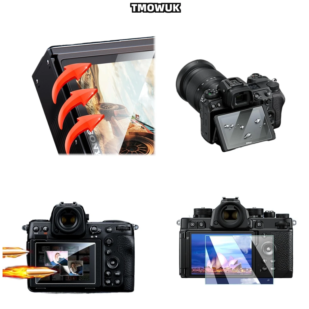 

For Nikon Z30 ZFC Anti-Shatter Tempered Glass - 9H Scratch Resistant Privacy Screen Protector With Nano Coating