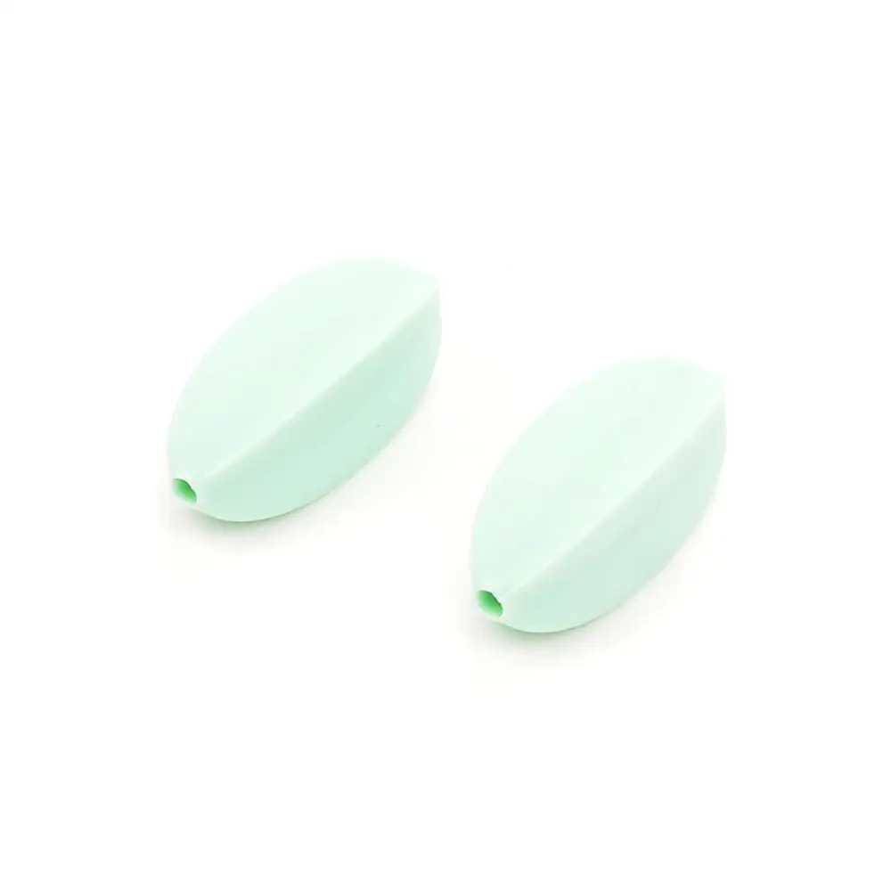 LOFCA 10pcs Starfruit Shape Silicone Beads For Silicone Teething Necklace Pacifier clips DIY Food Grade Baby Teether Beads