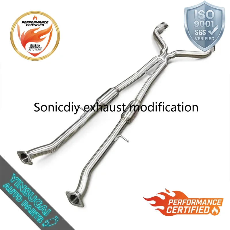 Cuski 3.0T Stainless Steel High Performance Resonated Mid Exhaust Muffler for Nissan 400Z 2021-2023