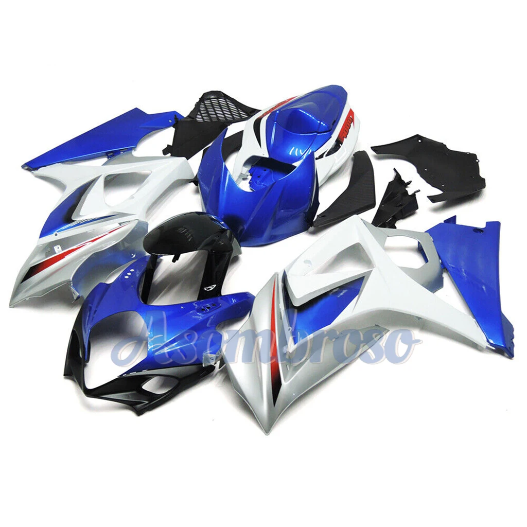 High Grade Fairings kit For GSXR1000 2008 2007 GSXR 1000 07 08 GSX-R1000 K7 Blue White Injection Bodywork Shell