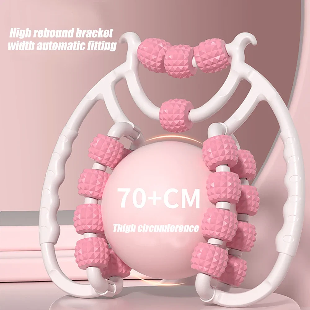 Circular Leg Clamps-360 Degree 20 Wheels Muscle Roller Massager Muscle Roller Neck Arm Leg Muscle Relax Massager Sports Training