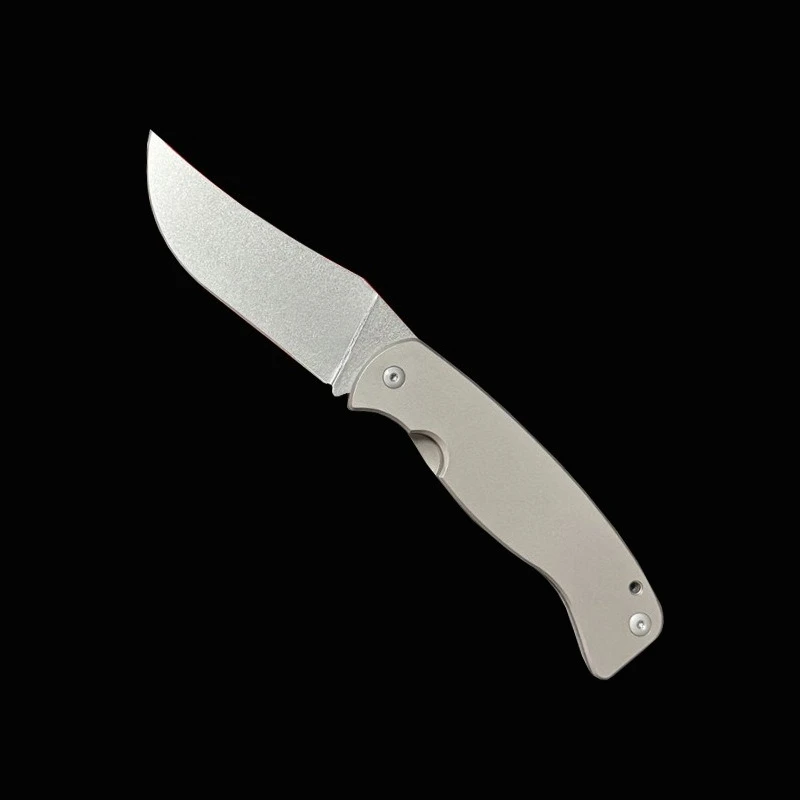 SPYD-سبائك التيتانيوم C185TIP سكين قابل للطي للاستخدام الخارجي، سكين التخييم القابل للطي، سكين جيب للدفاع عن النفس البرية، سكين الفاكهة