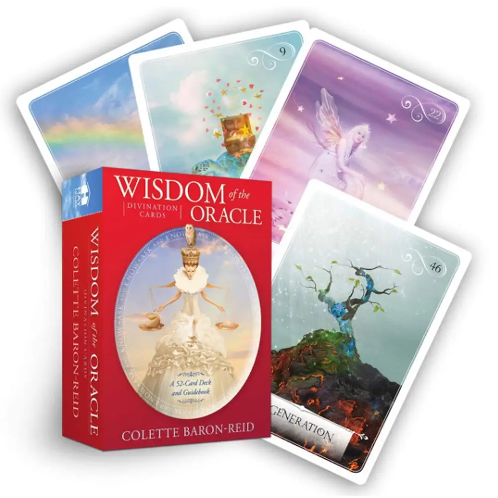 Wisdom of the Oracle Divination Cards 52-Card Deck Tarot English Version Family Party Board Game