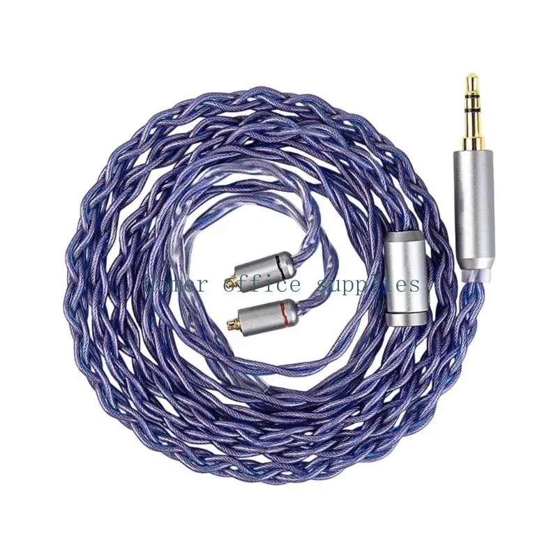 K43B High Puritys 5N Copper 4Braided Upgrades Headphone Cable For In Ear Monitors