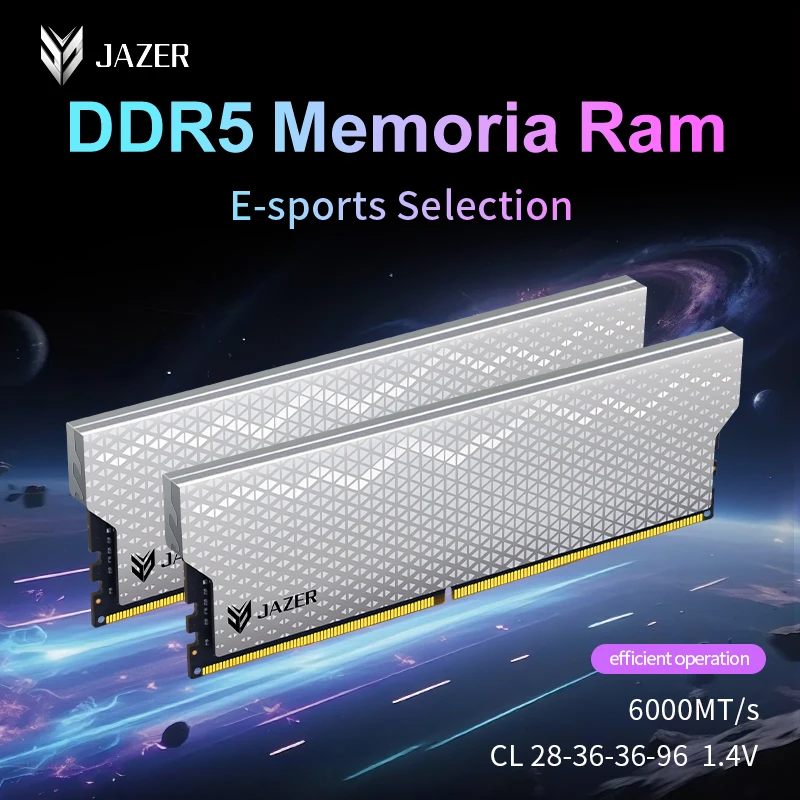 

Оперативная память JAZER DDR5 32 ГБ (2x16 ГБ) 6000 МГц для настольных ПК